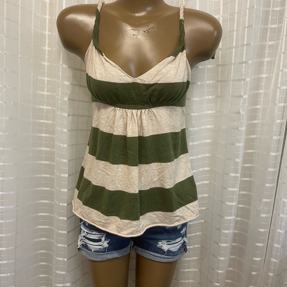 Banana Republic striped baby doll style top